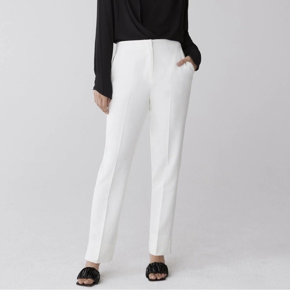 BCBGMAXAZRIA Off White Tarik Trouser (Size 6) - Picture 1 of 3